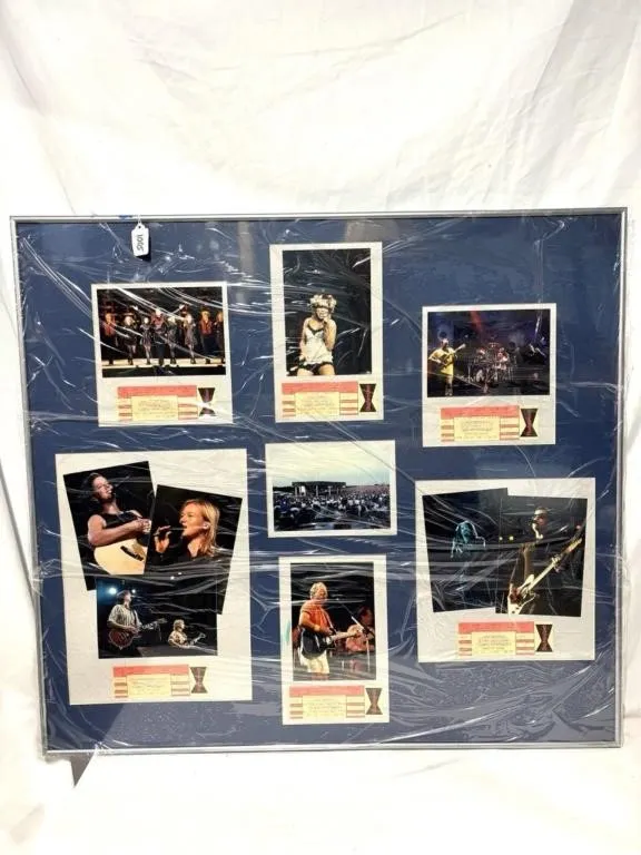 Framed concert tickets & photos (Polaris