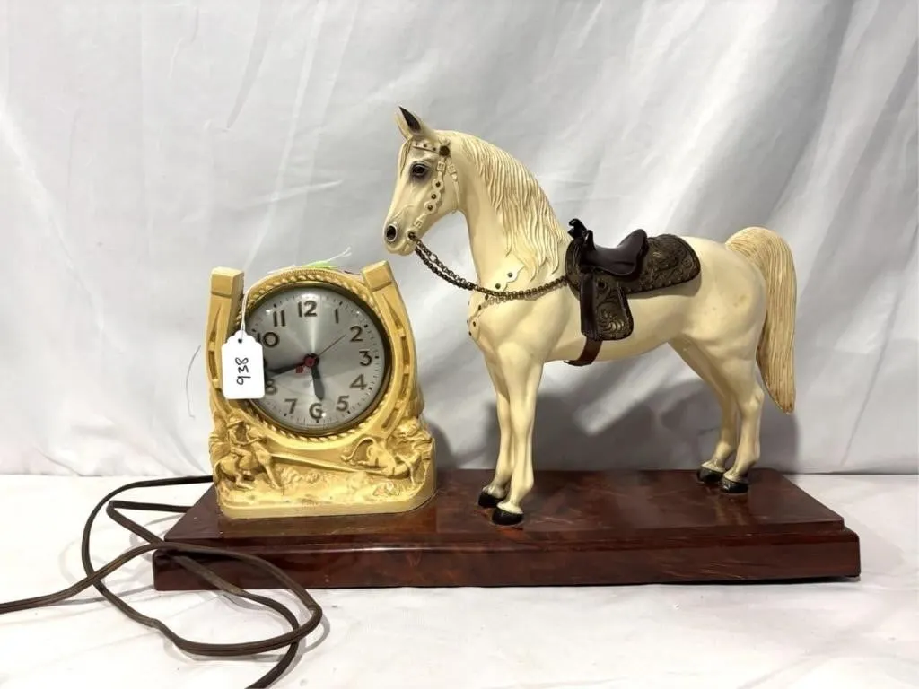 Breyer Alabaster WH Working Sessions Clock
