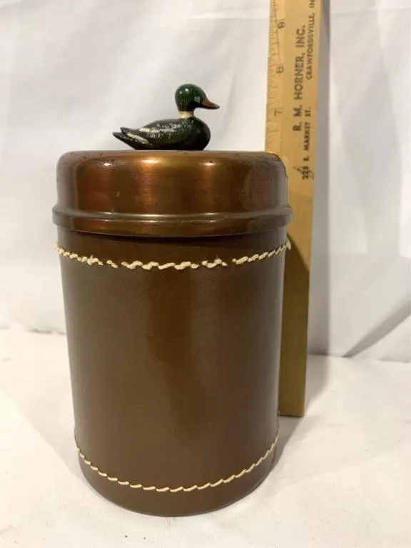 DUK-IT Decorative Duck-Top Copper Jar