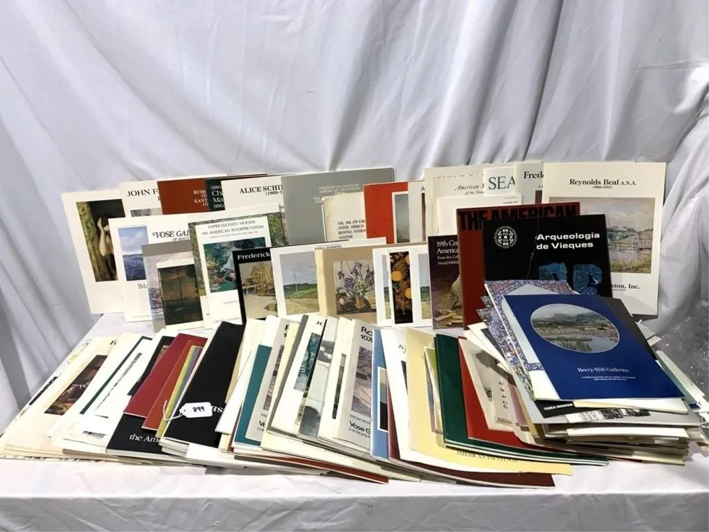 Collection of art books, magazines and programs