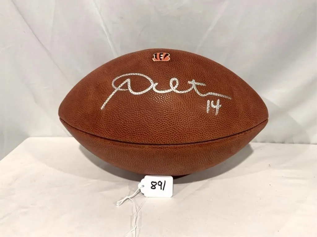 Bengals NFL football signed by Dalton #14