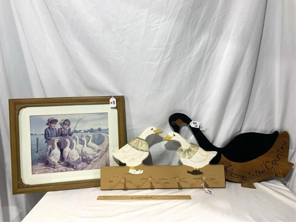 Goose peg board, goose wall hanging, goose