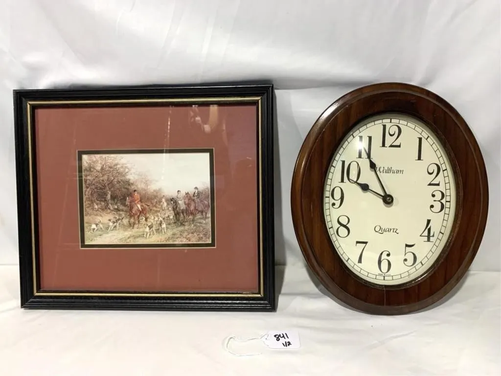Picture and clock