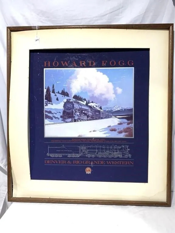 (M) "Denver & Rio Grande Western Print By