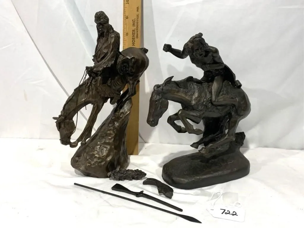 2 lots: "Mountain Man" By Frederic Remington,
