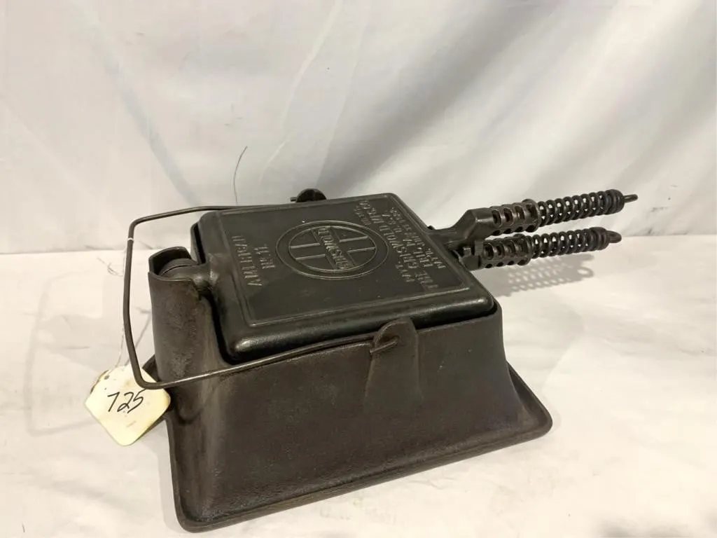 Griswold No. 11 Square Waffle Iron w/ High Base