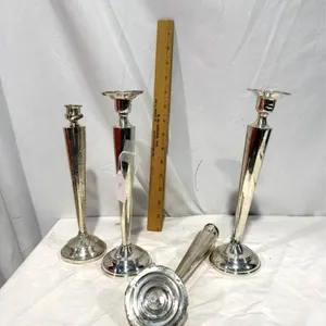 Sterling silver weighted candlestick holder