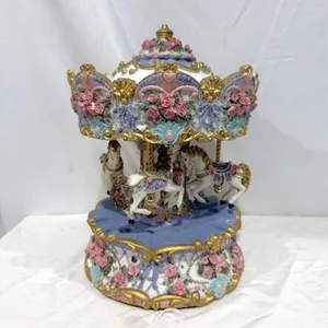 Large 11� Decorative Carousel Figurine