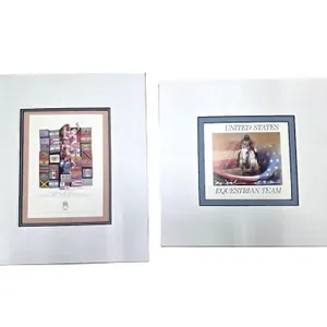 Pair of matted prints, TENTH PAN AMERICAN