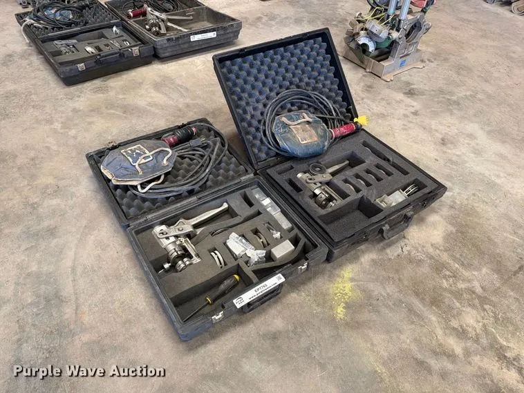 (2) McElroy Mini-MC poly pipe butt fusion machines