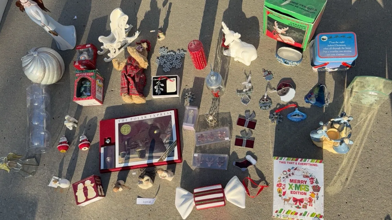 Christmas Decor Lot: Angels, Ornaments, Books