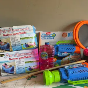 Outdoor Fun Bundle: Air Hammocks & Bubbles