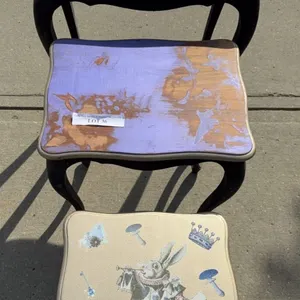 3 Painted Stacking Tables 