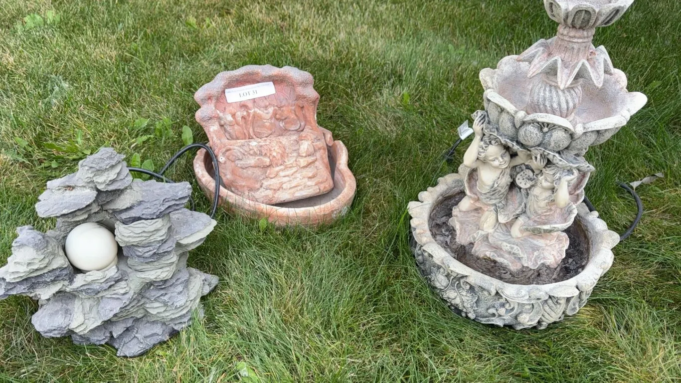 3 Outdoor Garden Decorative Fountains
