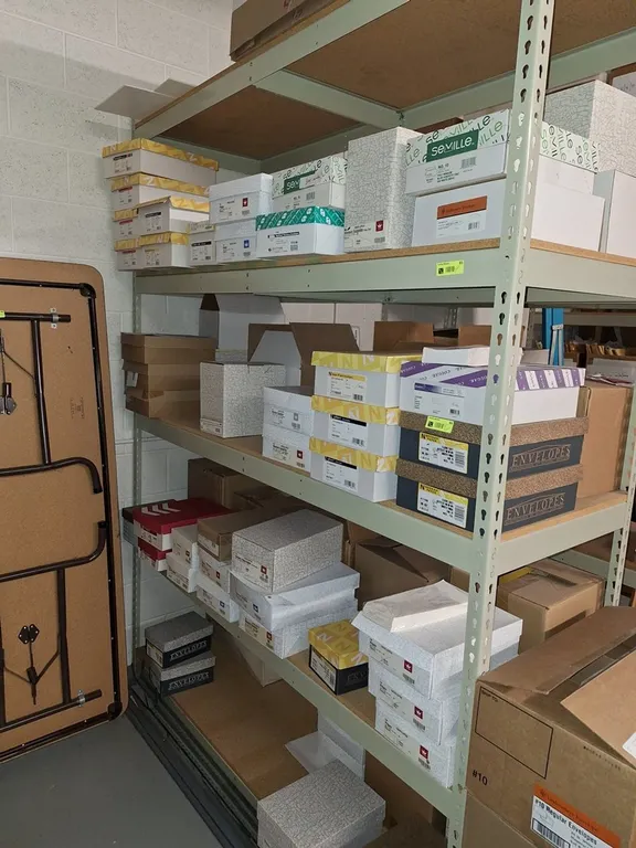 Assorted Paper on Rack