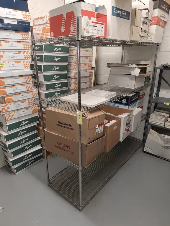 4-Tier Wire Rack, 6'x2'x74"