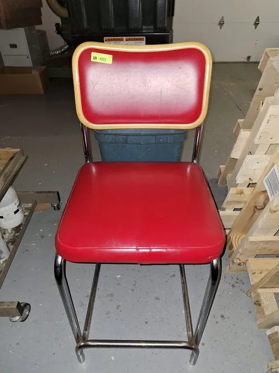 3 Padded Metal High Top Chairs