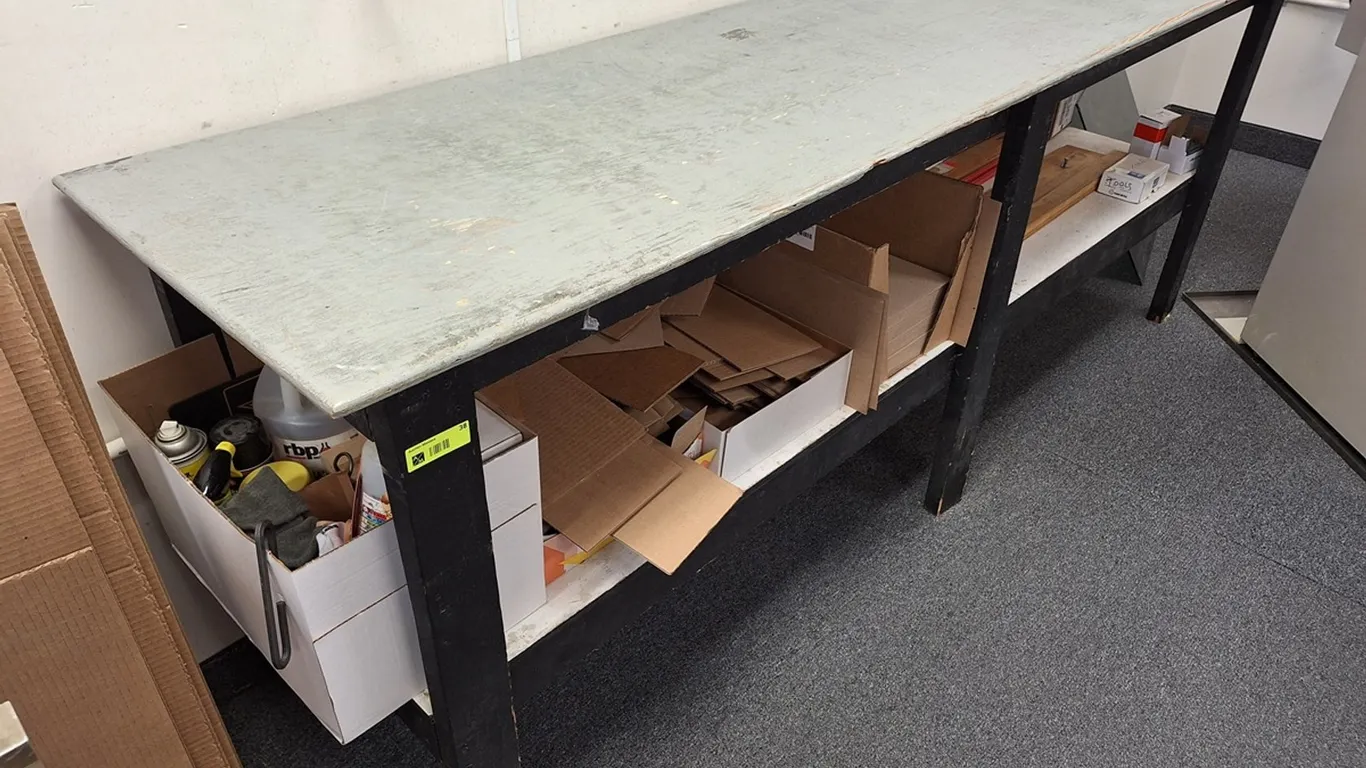 Wood 2-Tier Bench, 8'x2'x3'
