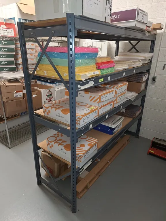4-Tier Metal/Wood Rack, 76"x26"x72"