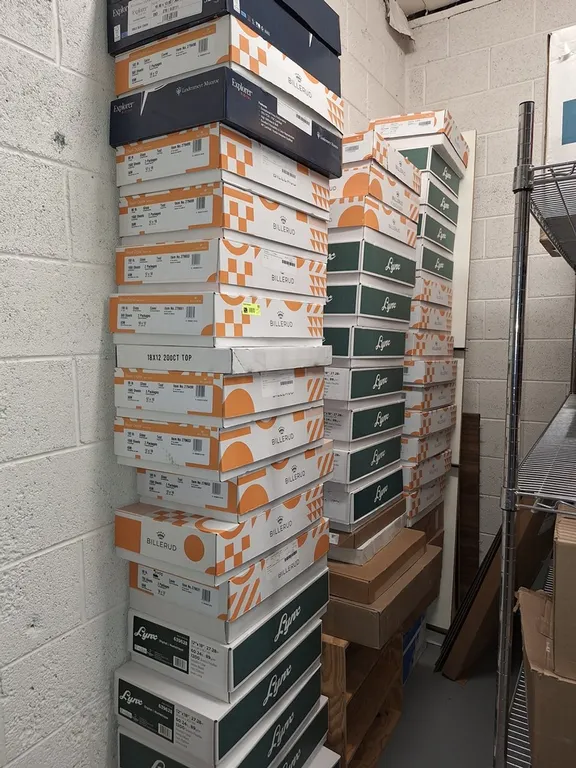 Empty Boxes in Corner