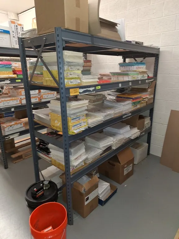 4-Tier Metal/Wood Rack, 76"x26"x72"