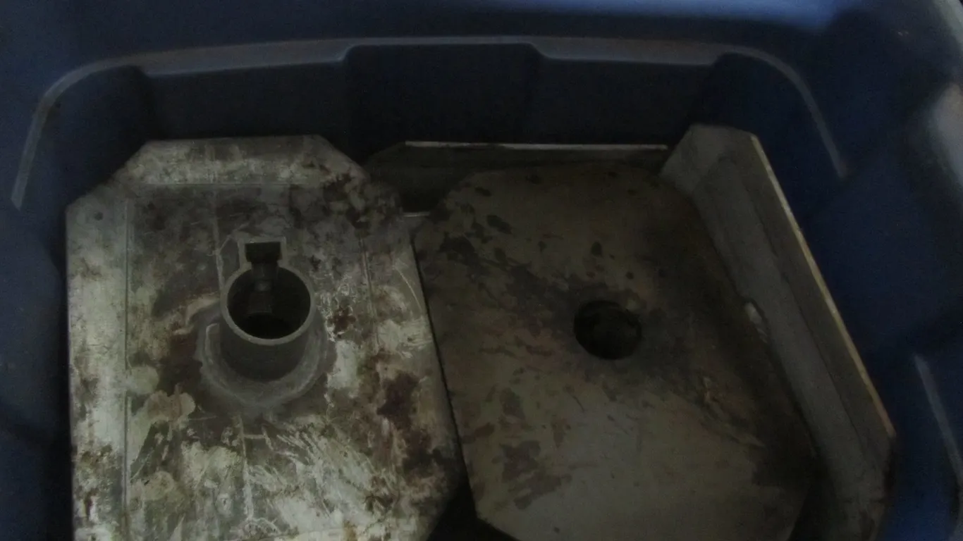 Tub Full Of Aluminum Dock Post Base Plates