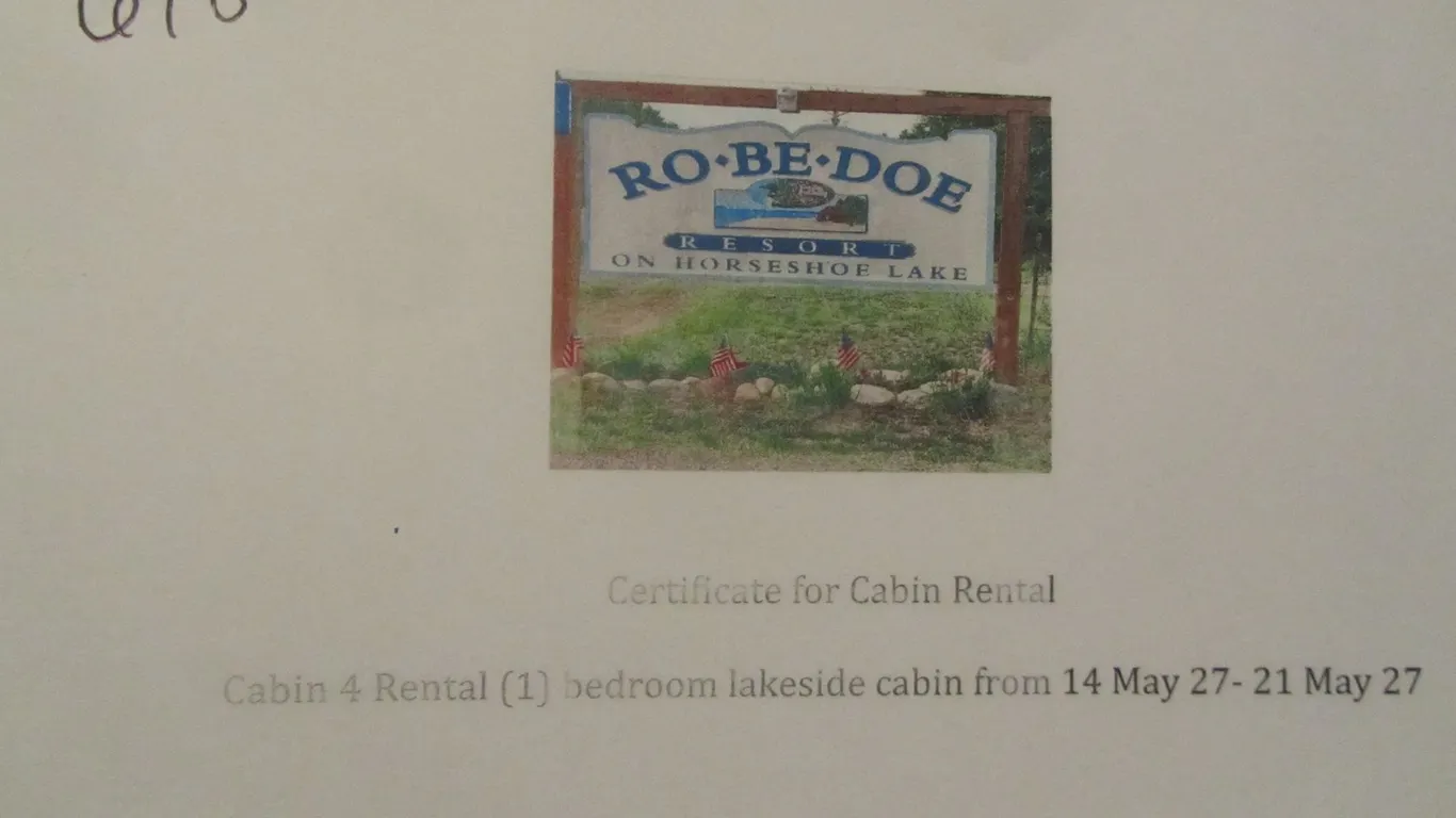 Rental Of Cabin 4 at Ro-Be-Doe Resort on Horseshoe Lake, Merrifield MN May 14 2027 to May 21st 2027