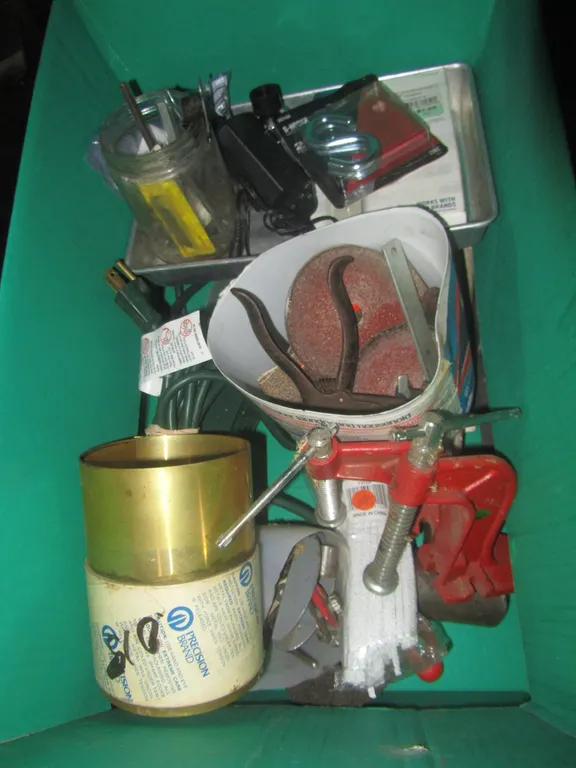 Box Of Assorted Tools And More