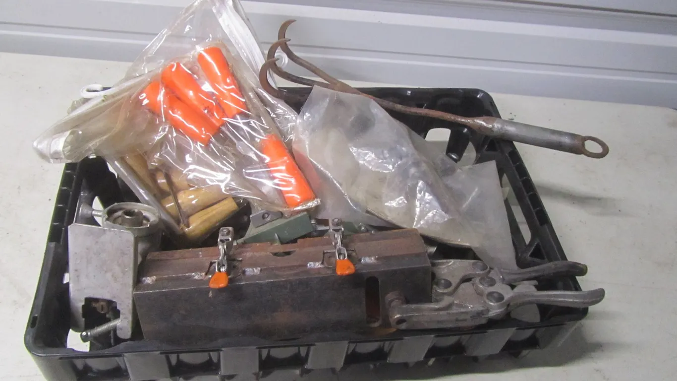 Coca-Cola Crate Full Of Assorted Tools