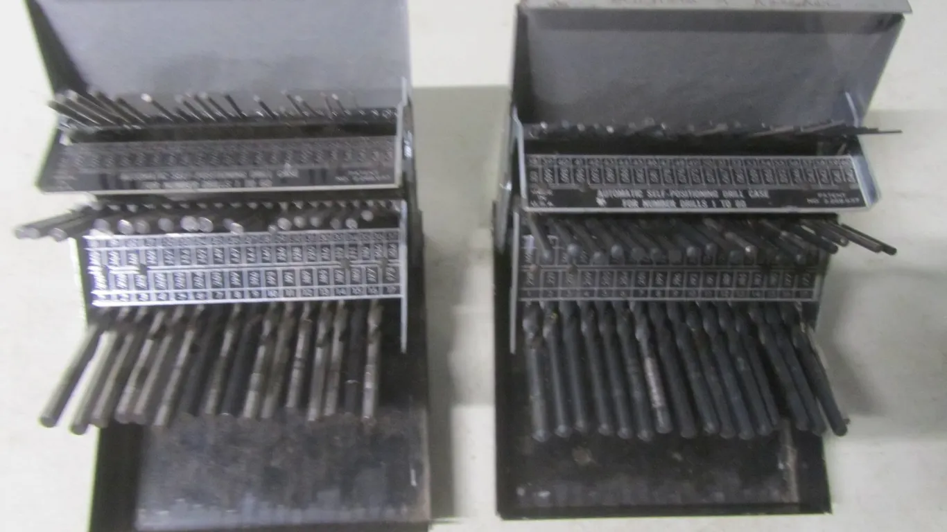(2) Craftsman Automatic Self-Positioning Drill Case Sets