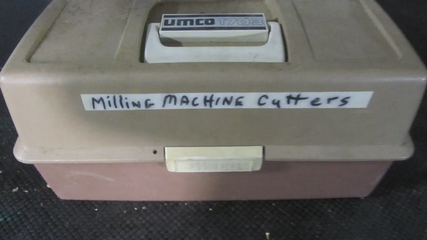 Umco 1703 Tackle Box Full Of Milling Machine Cutters