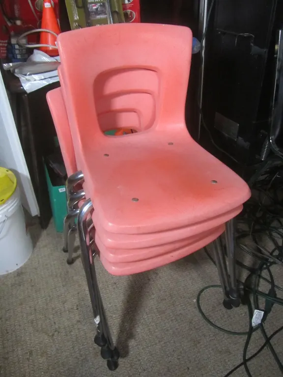 (4) Plastic Chairs