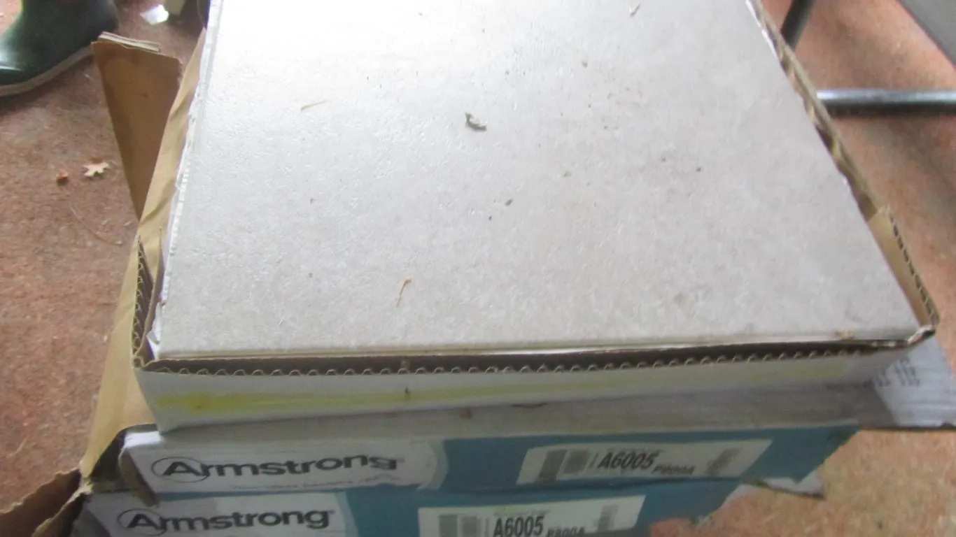 (3) Boxes Of Armstrong 12" x 12" Rounded Edge Tiles