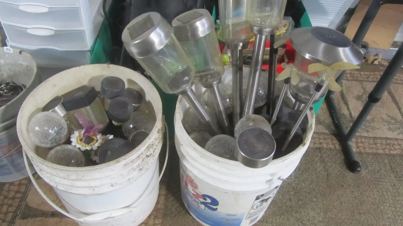 Lot Of Assorted Solar Pathway Lights