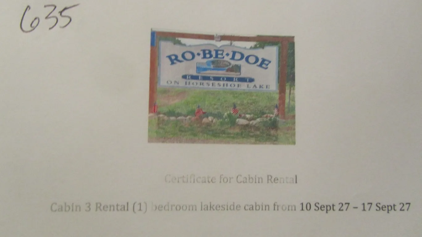 Rental Of Cabin 3 at Ro-Be-Doe Resort on Horseshoe Lake, Merrifield MN Sept 10 2027 to Sept 17th 2027