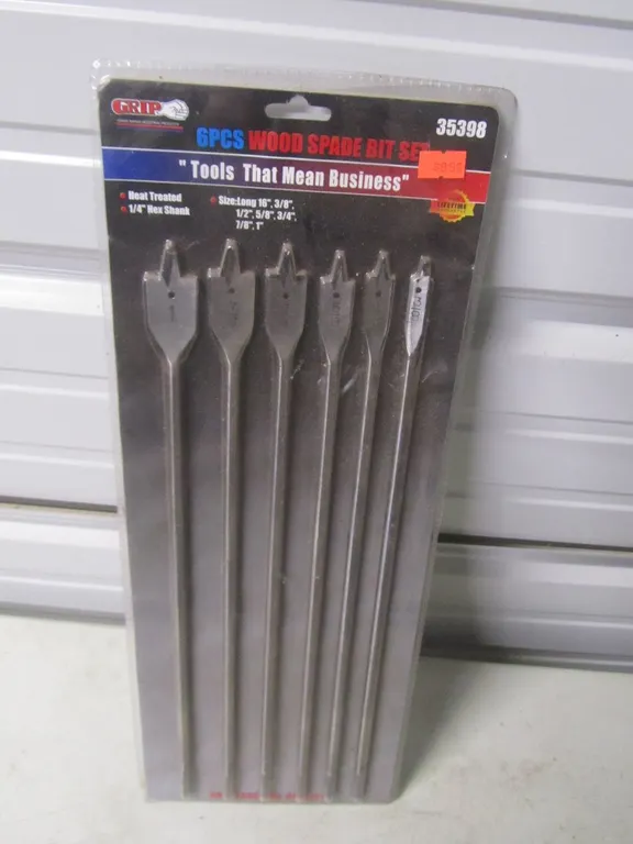 Grip 6pc. Wood Spade Bit Set