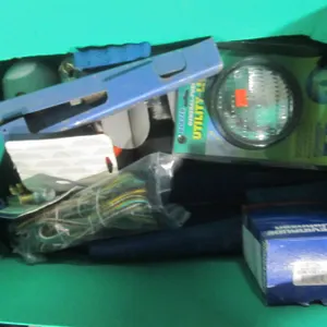 Box Of Assorted Sporting Goods And More