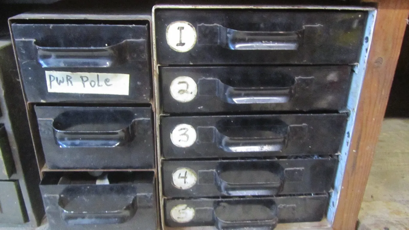 (2) Hardware Organizers Full Of Assorted Hardware