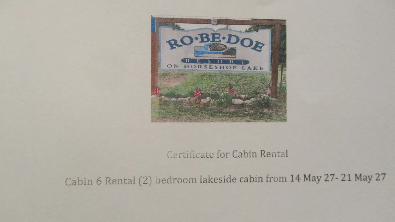 Rental Of Cabin 6 at Ro-Be-Doe Resort on Horseshoe Lake, Merrifield MN May 14 2027 to May 21st 2027