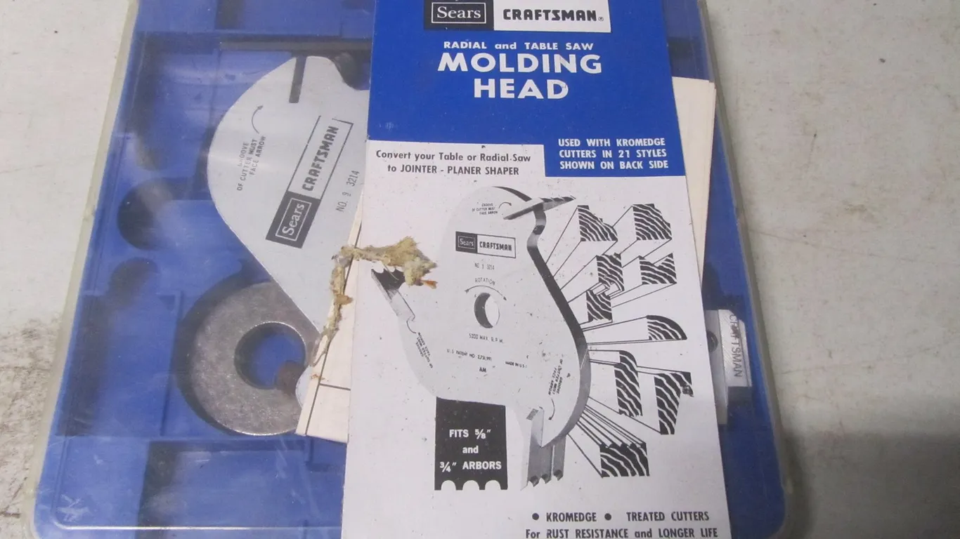 Sears Craftsman Radial And Table Saw Molding Head Kit