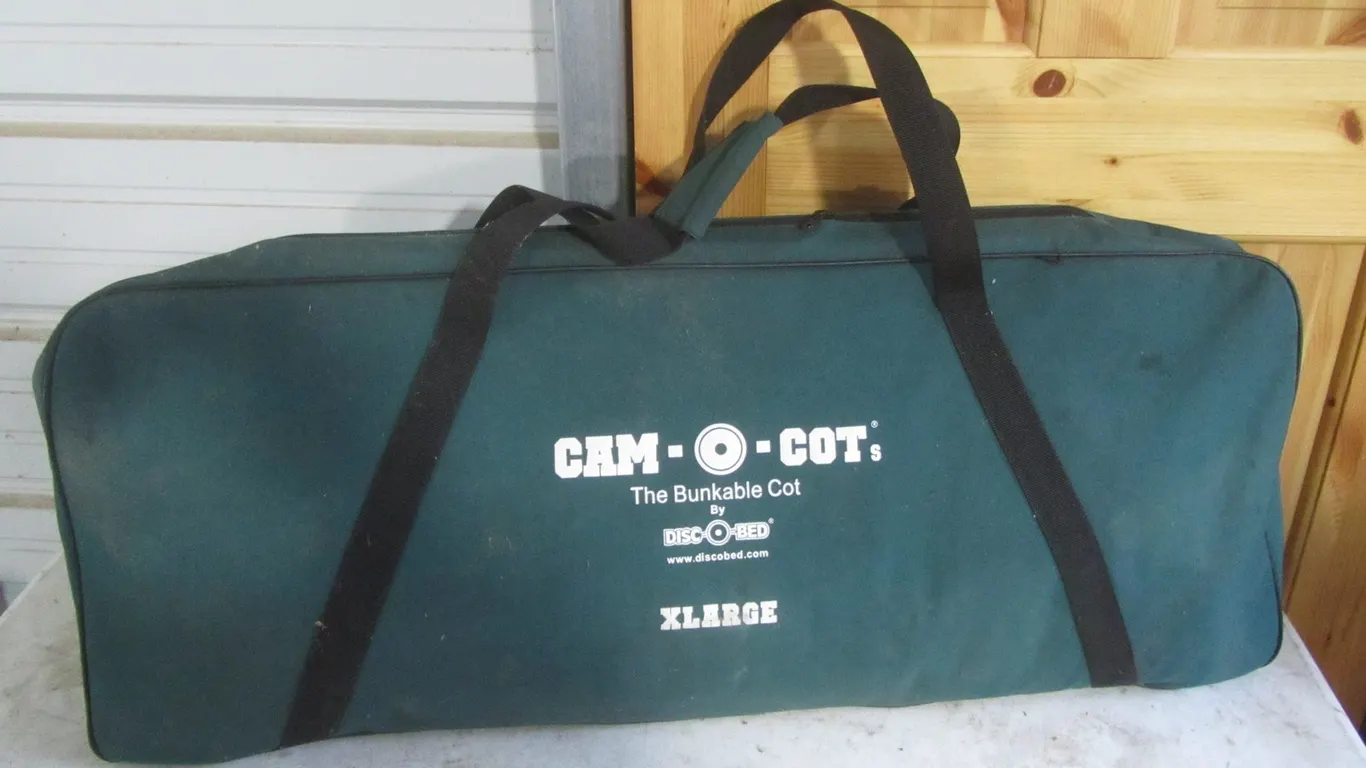 Disc-O-Bed Cam-O-Cot Bunkable Cot