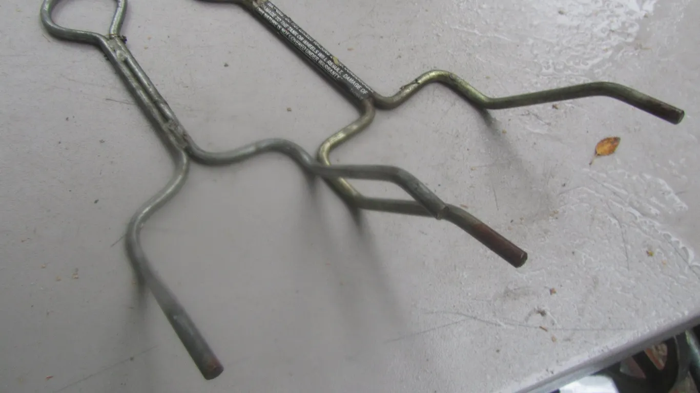 (2) Metal Tank Cart Handles