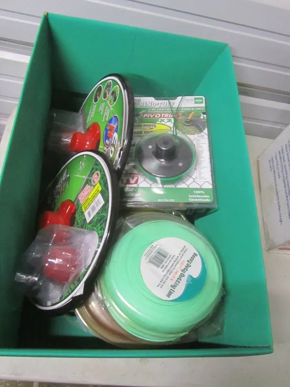 Box Of Assorted Trimmer Supplies