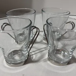 Vintage cappuccino mugs made by Bormioli Rocco