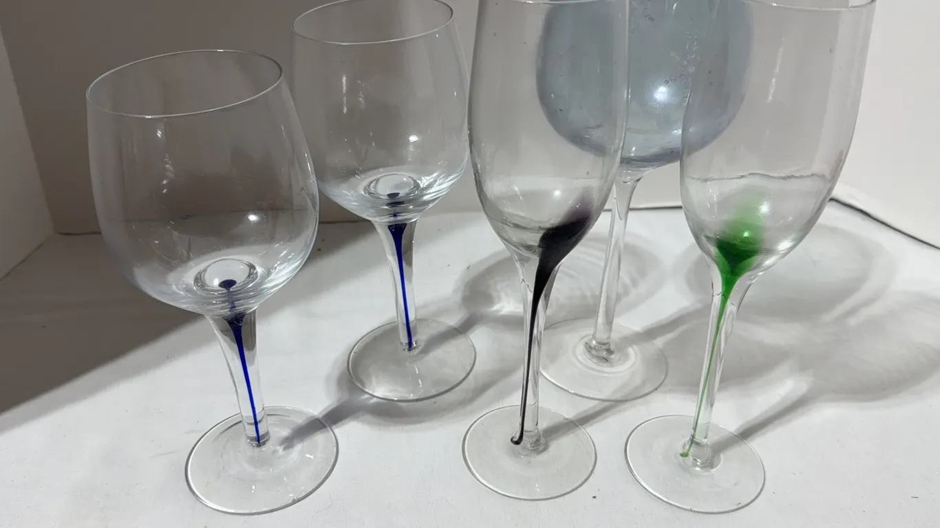 Lot of various stemware