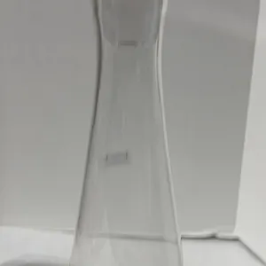 Vintage crystal barware by Waterford Crystal. 16” tall, clear glass decanter with a matching stopper