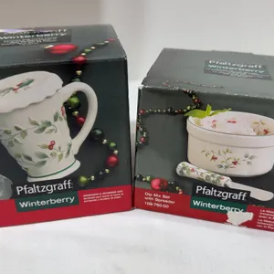 Pfaltzgraff Winterberry Covered Mug and the Dip Mix Set
