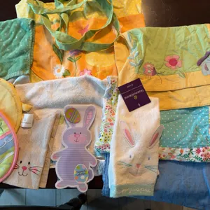 Collection of spring/Easter items.