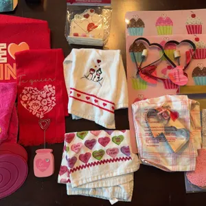 Collection of Valentine items