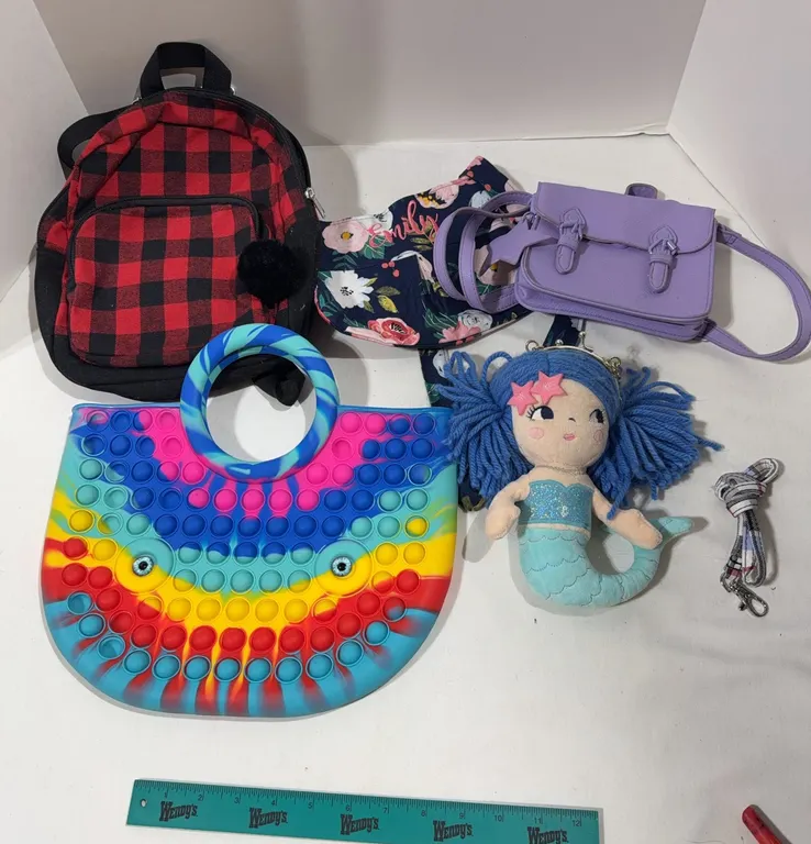 Various assortment of handbags/book bag/Vera Bradley lanyard